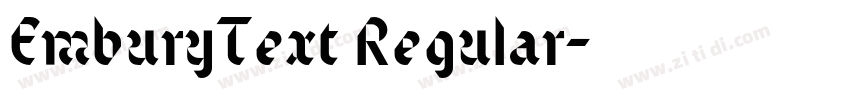 EmburyText Regular字体转换